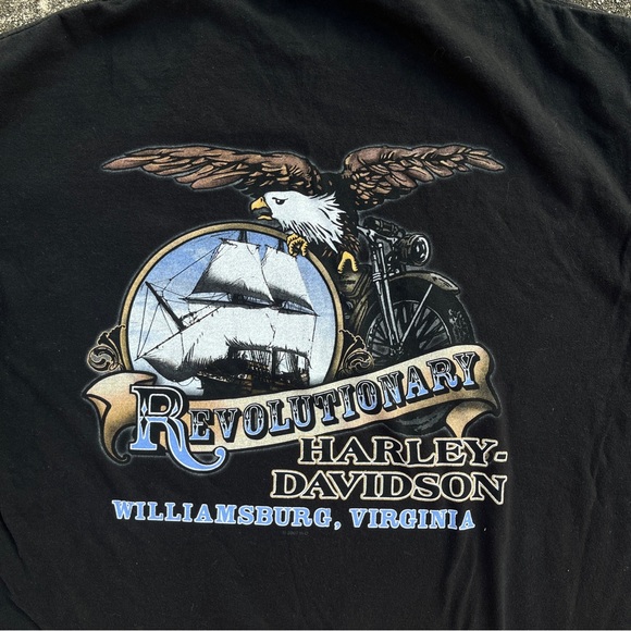 Black Men’s Harley Davidson Motorcycles T-shirt Size XL Used Virginia - Picture 6 of 6